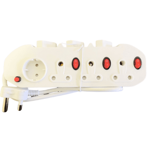 7 Way Multi Plug With Switches Reddison