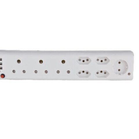 8 Way Multi Plug 3X16A 4X5A 1 Schuko 3X2 1A Usb Reddison