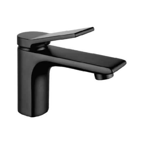 Bijiou Maine Black Basin Mixer Short Body