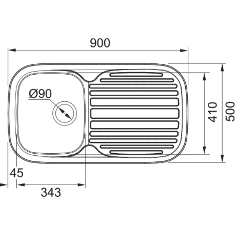 Franke Quinline Sink Single Stainless Steel.