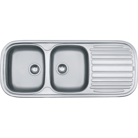 Franke Quinline Double End Bowl Stainless Steel.