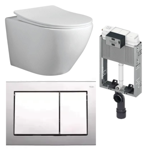 white and chrome combo